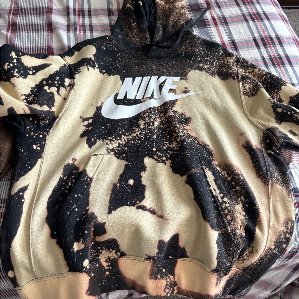 Nike custom tie dye hoodie sweatshirt
